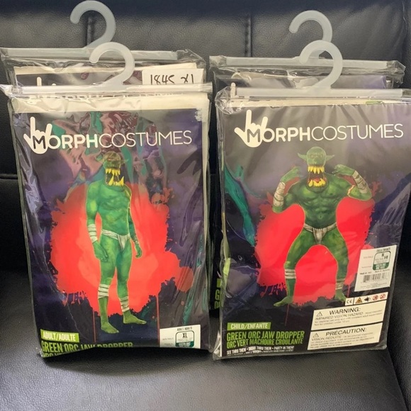 NEW XLARGE GREEN ORC ADULT MORPHSUIT - Picture 5 of 6